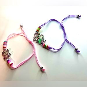 2 Pcs Girls Colourful Bracelets
